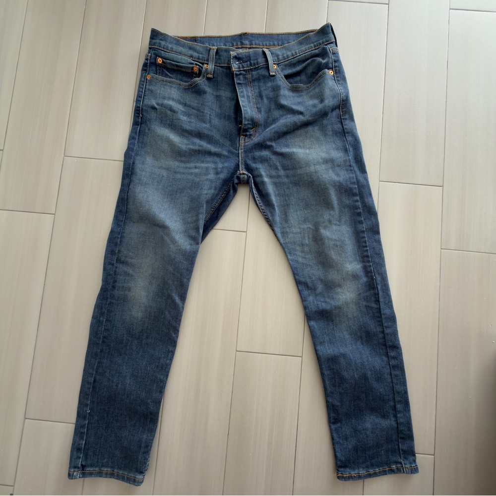 Levi's Vintage-Inspired 510 Slim Straight Jeans in Blue Wash